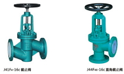 襯氟截止閥內部結構和性能參數